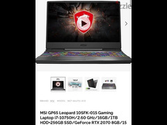 Laptop gaming msi leopard gp65 10sfk