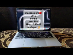 Macbook pro 2019-i5-8Gb-256ssd Touch par