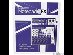 للبيع بأحسن سعر جهاز ميكسر ثمان قنوات SOUNDCRAFT NotePad-8FX